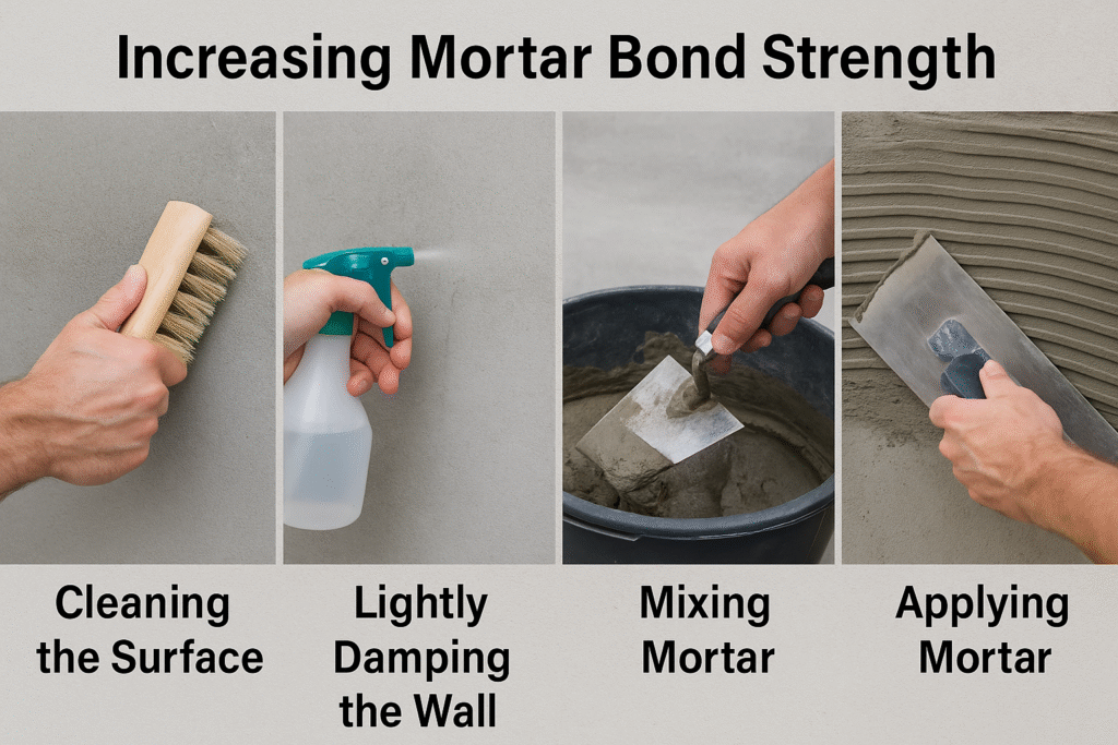 increasing mortar bond strength