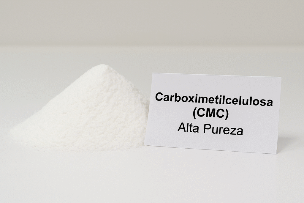 Polvo blanco de carboximetilcelulosa