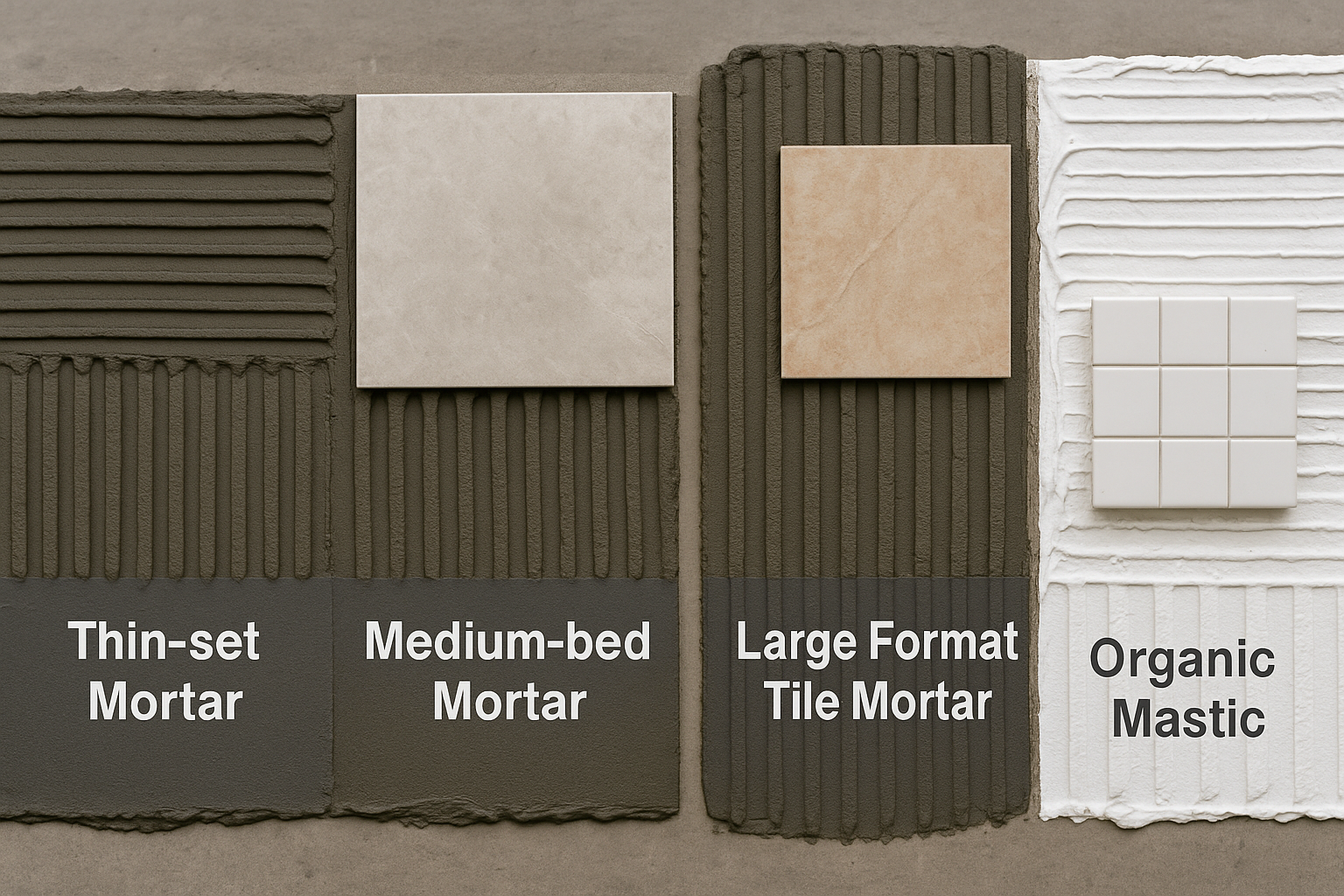 Different Types of Tile Adhesives