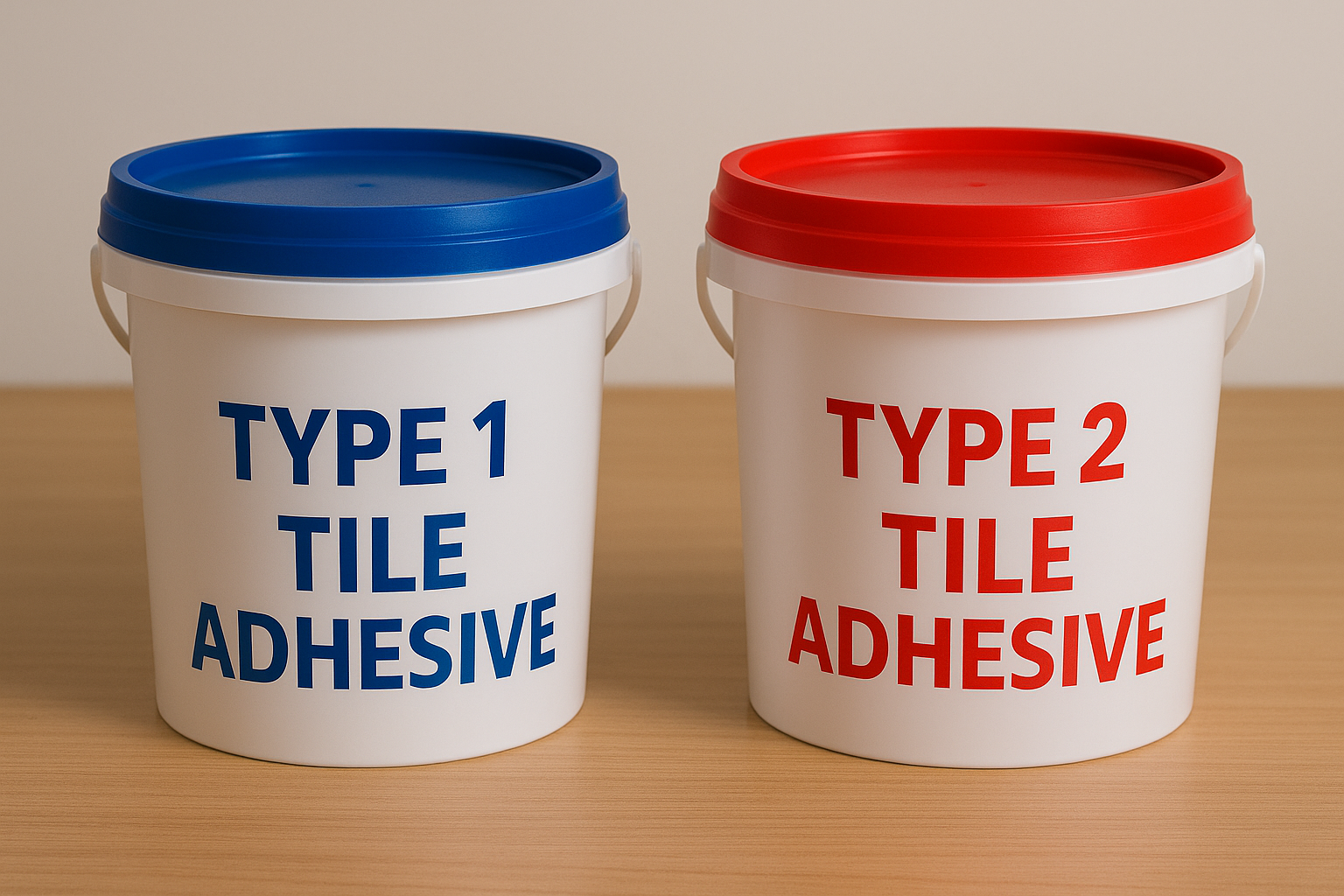 Type 1 and Type 2 Tile Adhesive