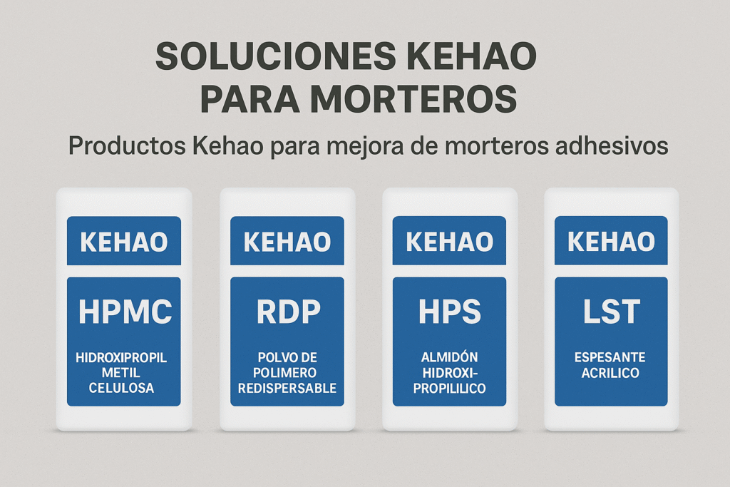 soluciones Kehao para morteros