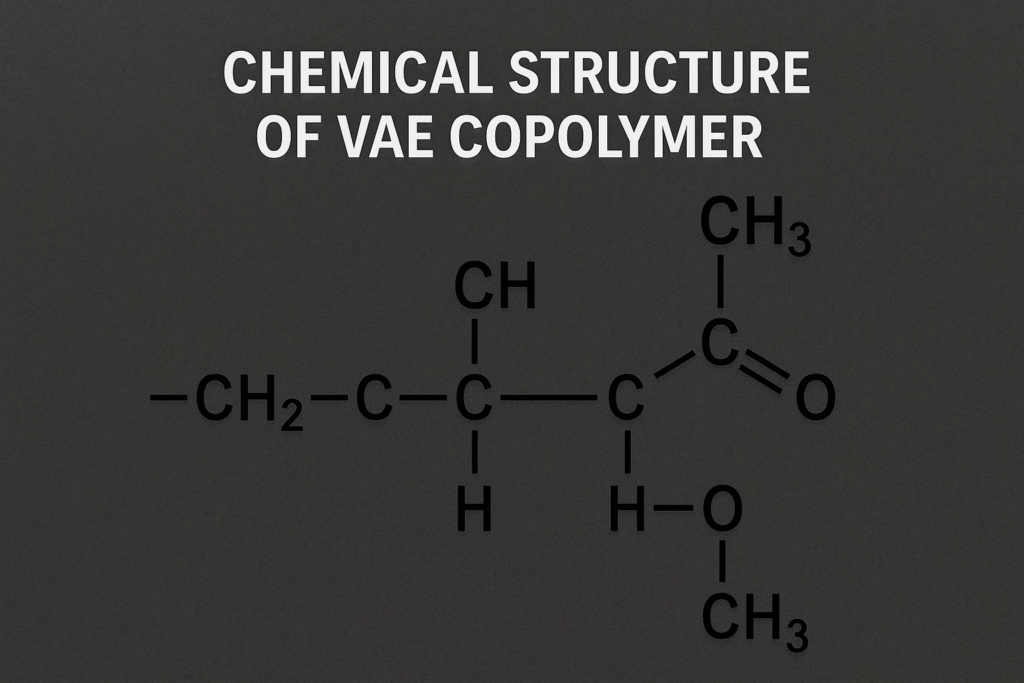 Molecular structure of VAE redispersible polymer Chemical structure of VAE copolymer