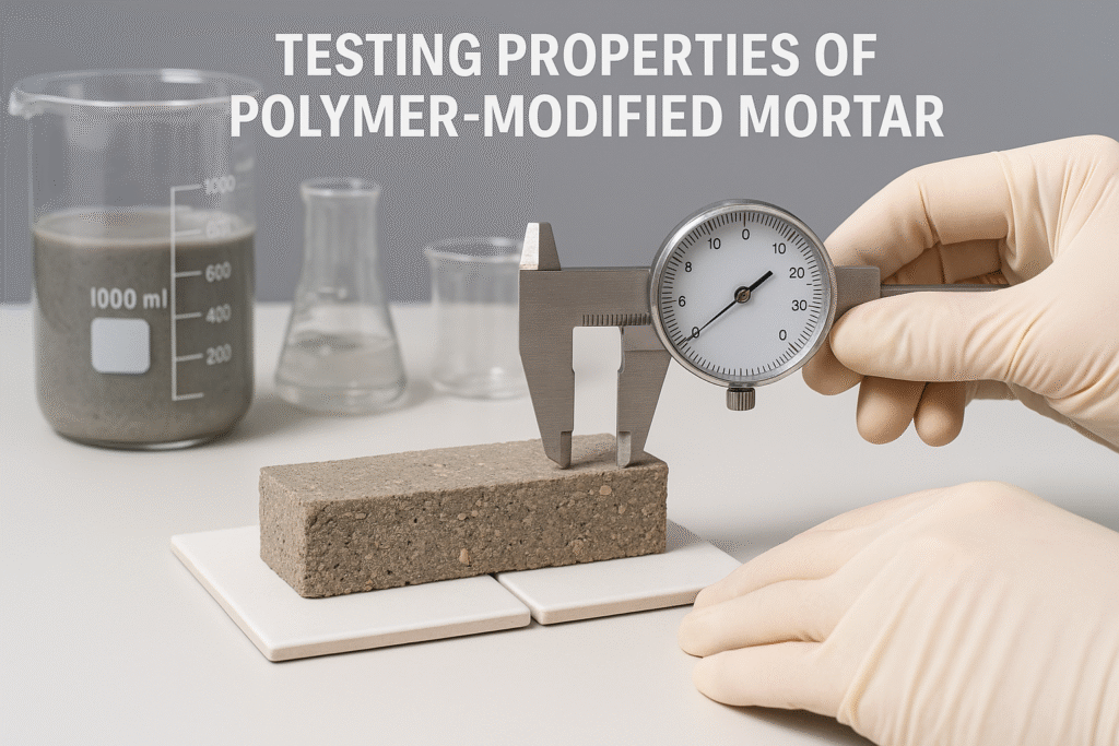 Laboratory testing of RDP properties Testing properties of polymer-modified mortar