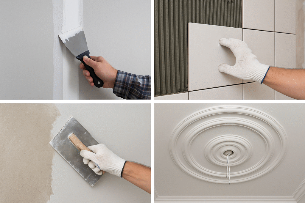Various gypsum applications in construction gypsum construction applications