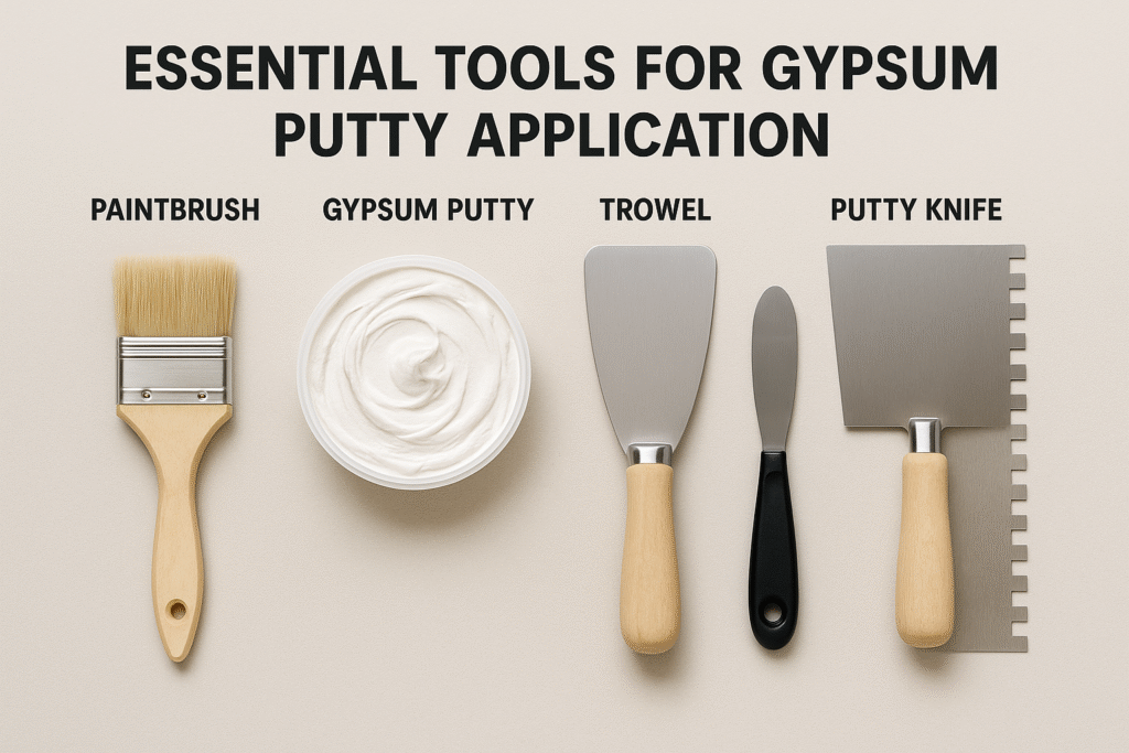 Essential tools for gypsum putty application application tools for gypsum putty