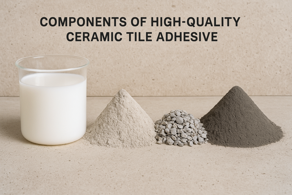 Components of high-quality ceramic tile adhesive tile adhesive components