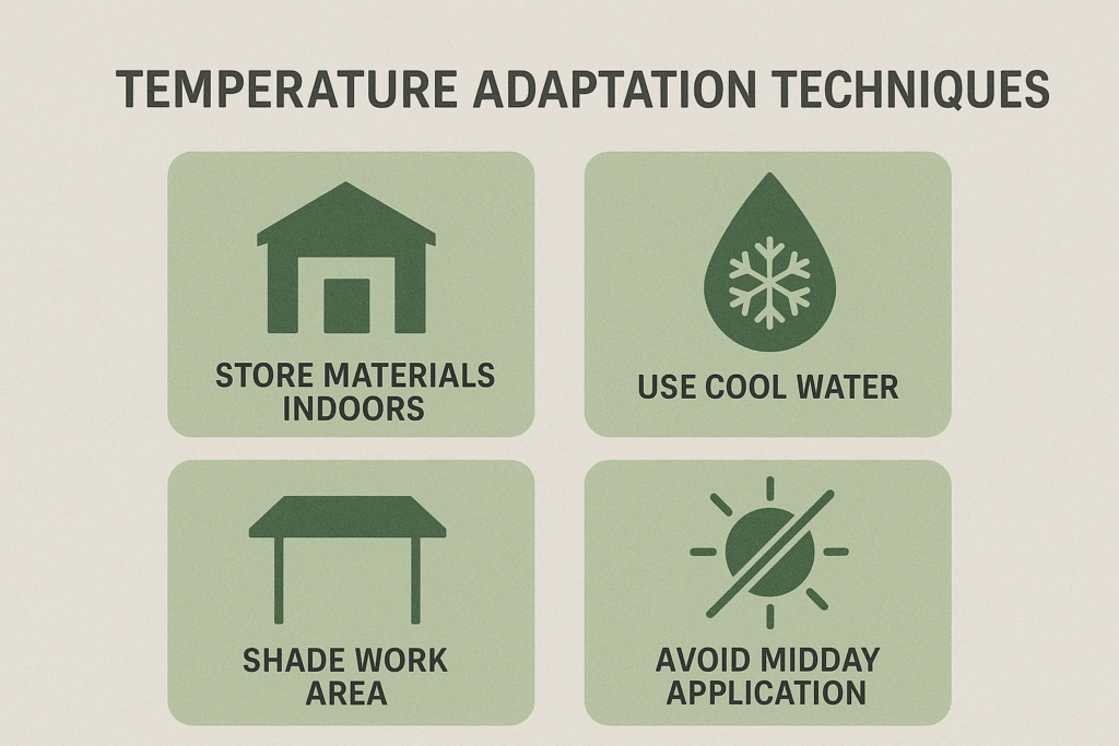 Best practices for extreme temperature conditions temperature adaptation techniques diagram