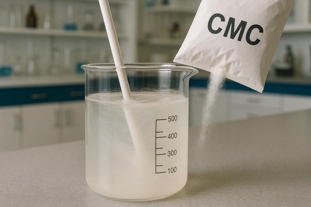 Proper technique for adding CMC powder to water CMC powder dissolution technique