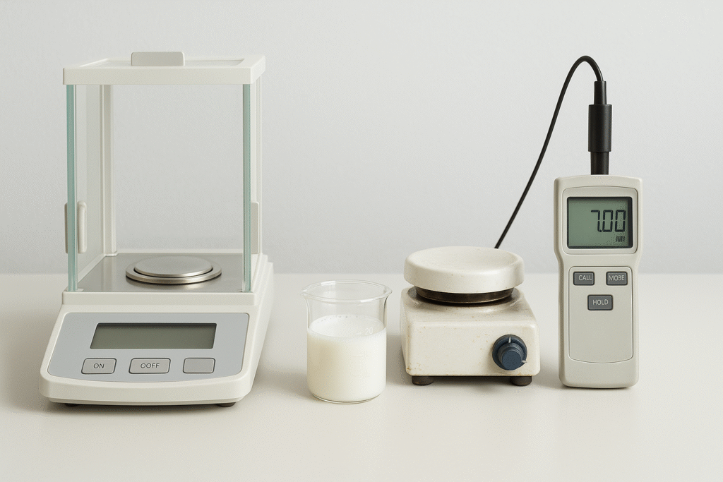 CMC degree of substitution testing equipment alt with laboratory equipment for DS analysis