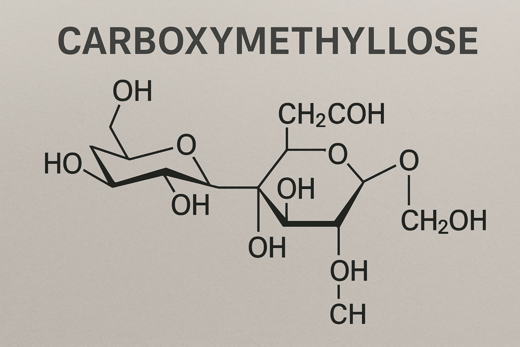 Chemical structure of Carboxymethyl Cellulose CMC chemical structure