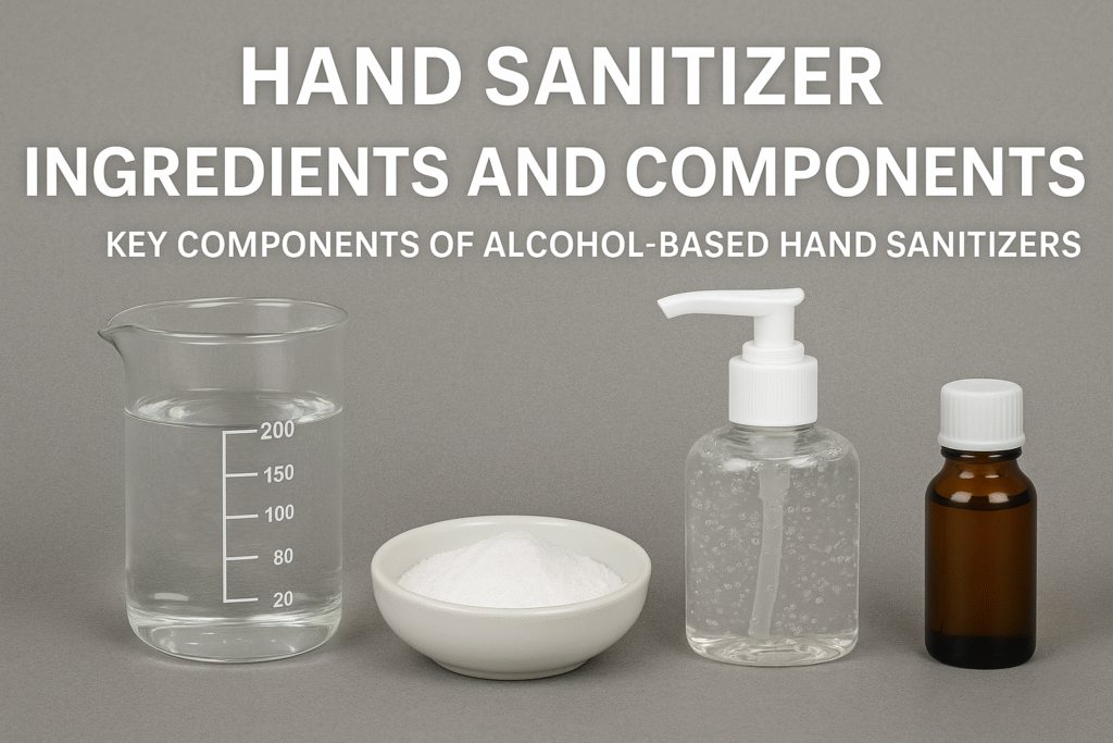 Key components of alcohol-based hand sanitizers hand sanitizer ingredients and components