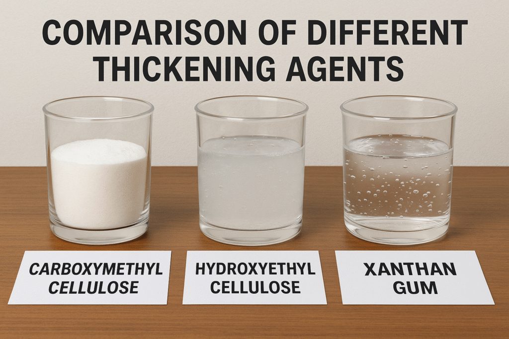Different thickeners used in hand sanitizer formulations comparison of different thickening agents
