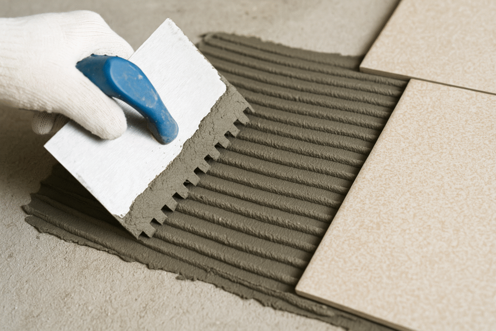 Tile adhesive with MHEC MHEC in tile adhesive application