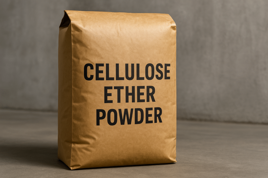 High-quality cellulose ether powder Cellulose ether powder in industrial packaging