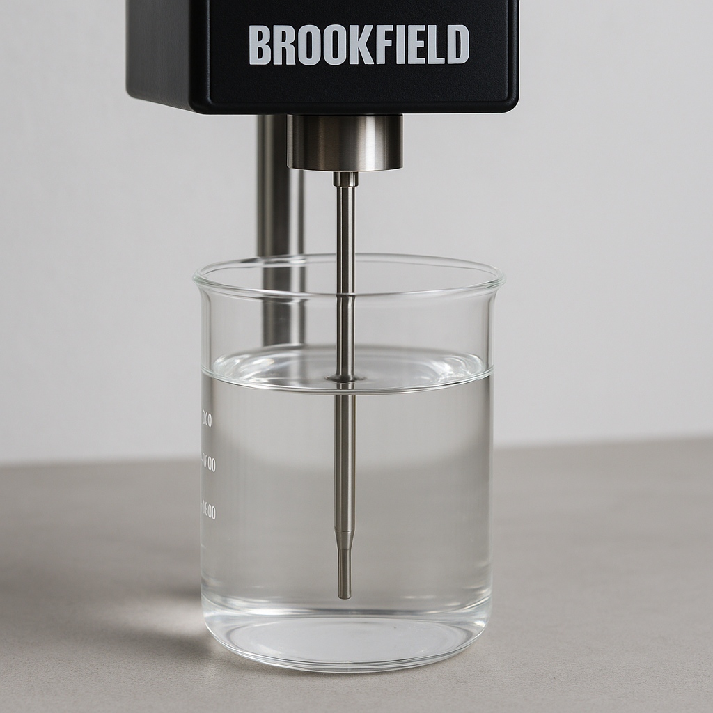 Brookfield viscometer testing HPMC solution