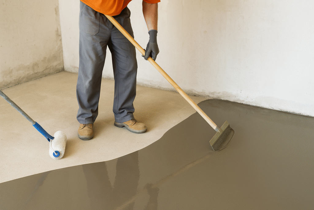 Cement self-leveling compound application Cement self-leveling compound application