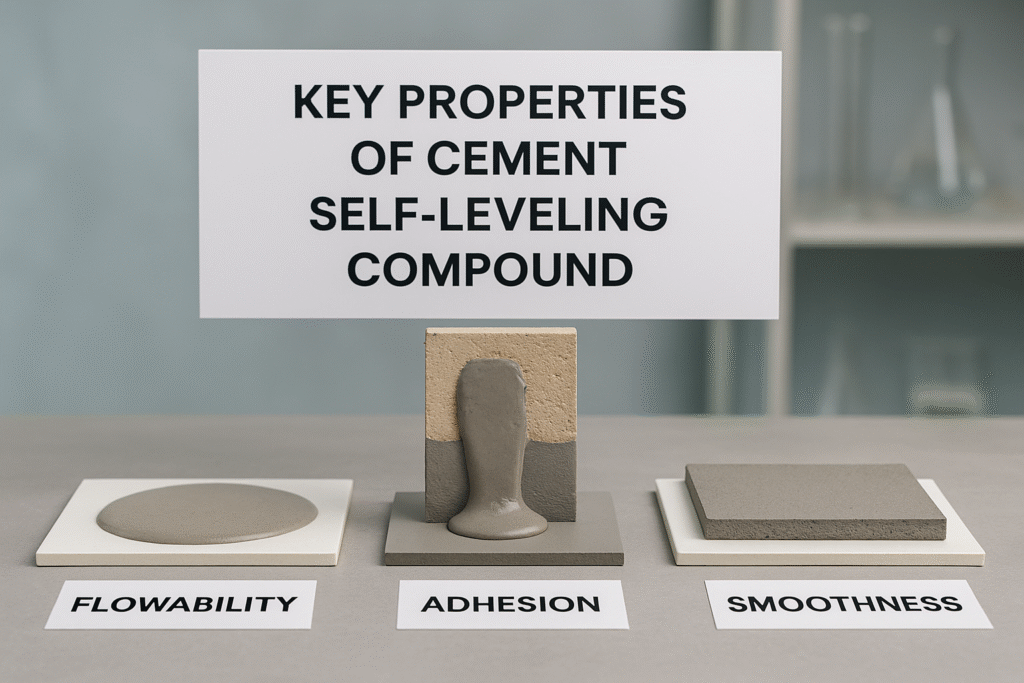 Key properties demonstration of cement self-leveling compound Key properties of cement self-leveling compound