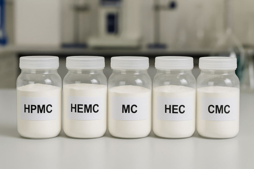 Different cellulose ether types and their applications
