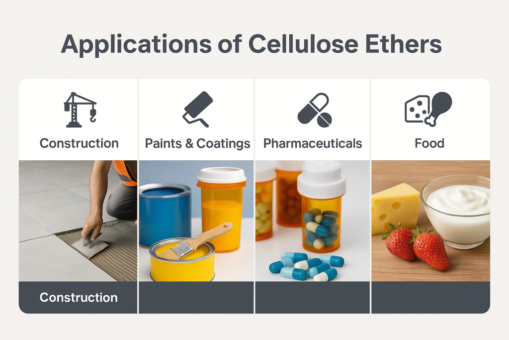 Applications of cellulose ethers across industries
