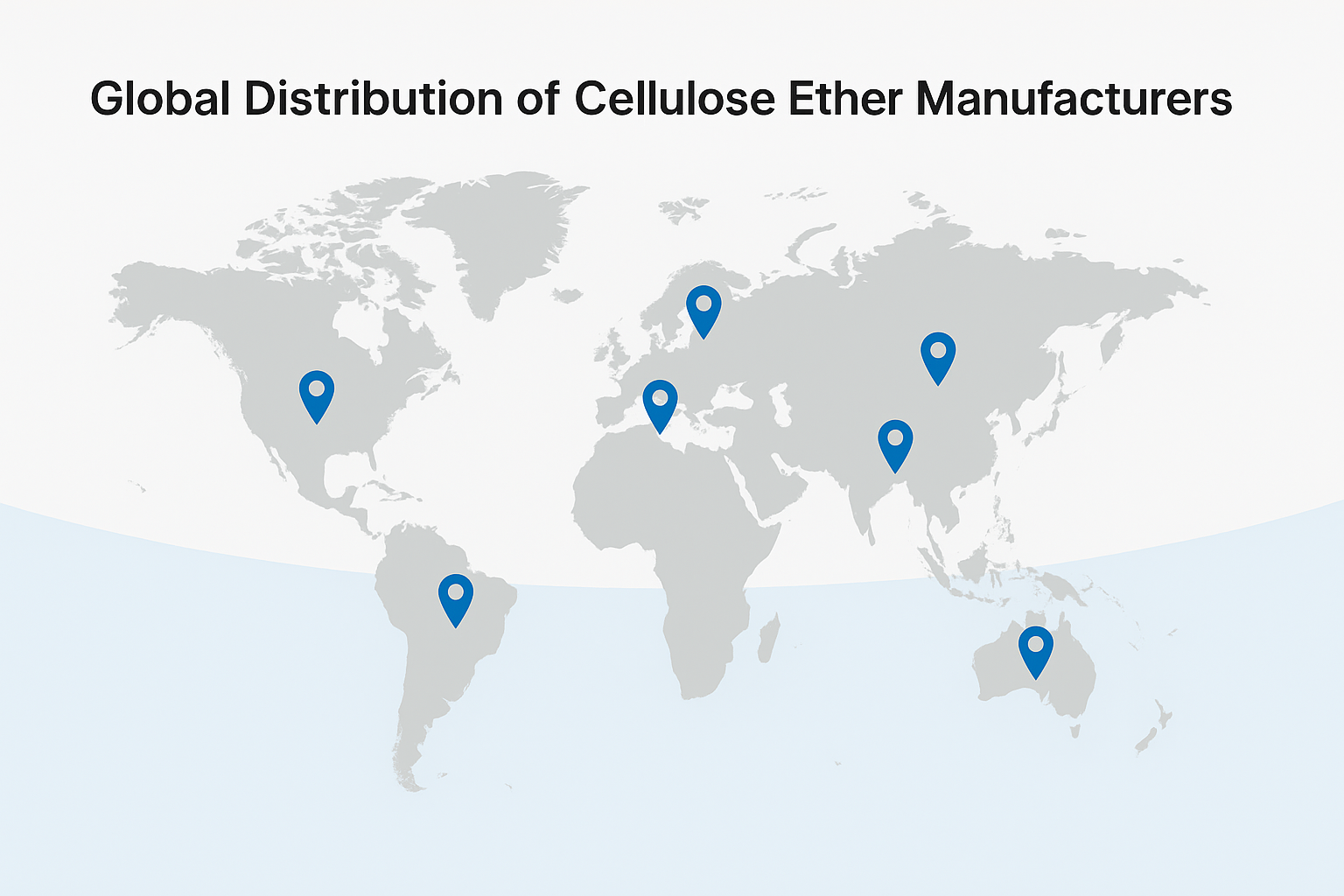 Global distribution of cellulose ether manufacturers
