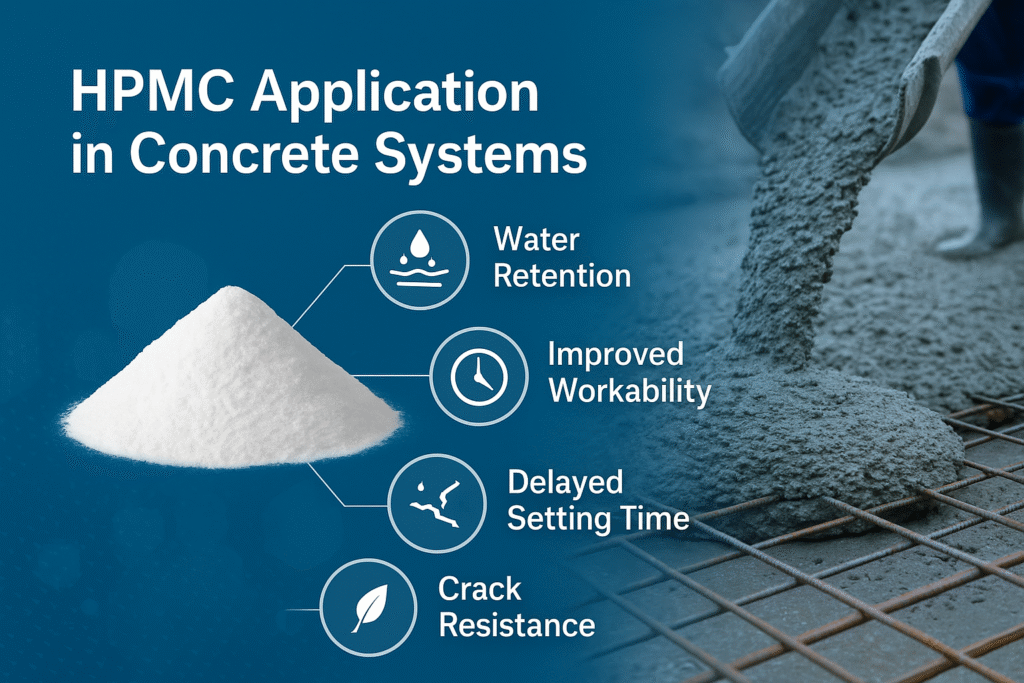 HPMC application in concrete systems