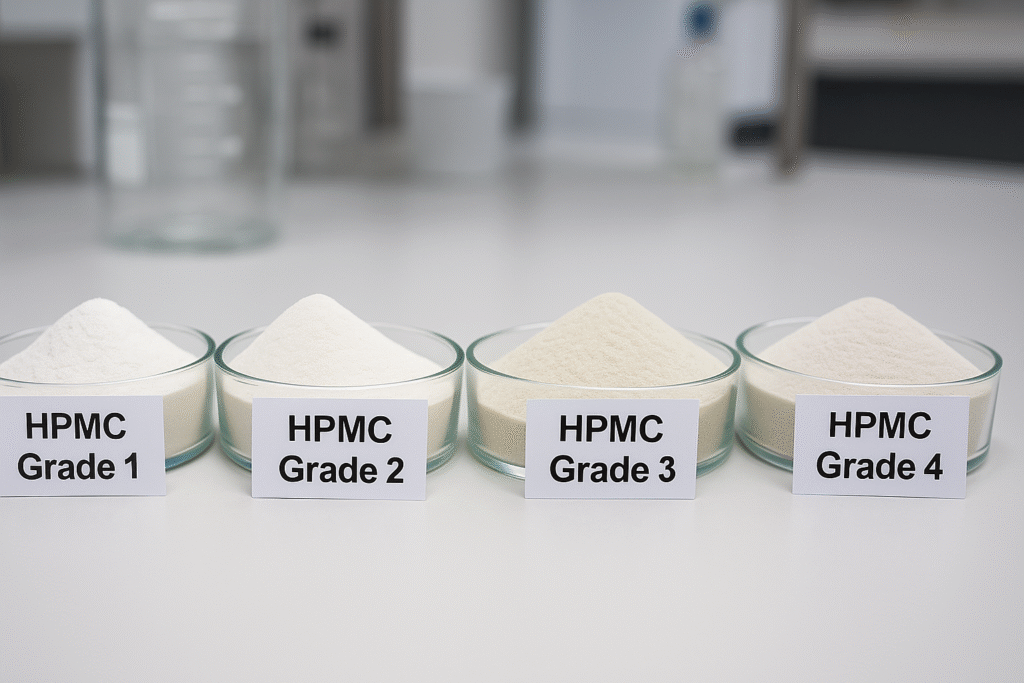 Different HPMC grades comparison