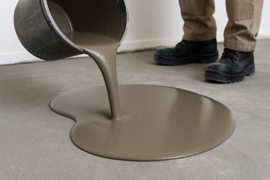 High strength cement self-leveling compound