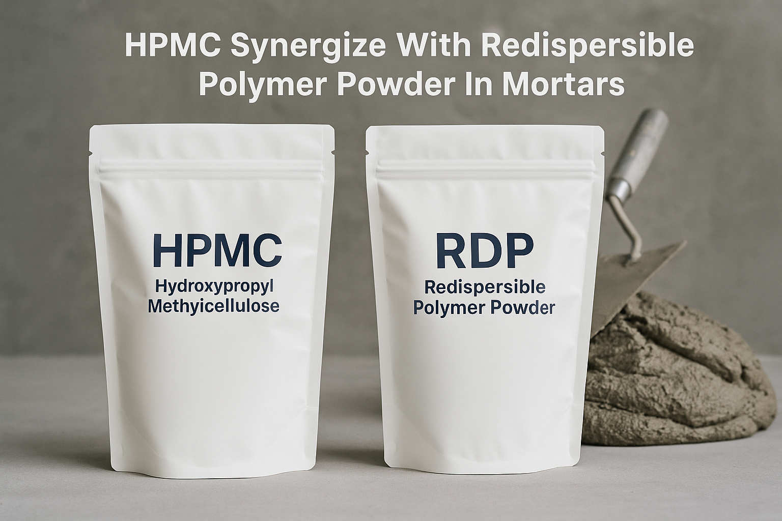 HPMC Synergize With Redispersible Polymer Powder in Mortars
