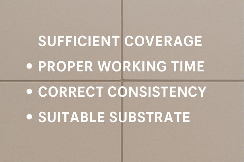 Critical factors for successful tile bonding tile installation requirements