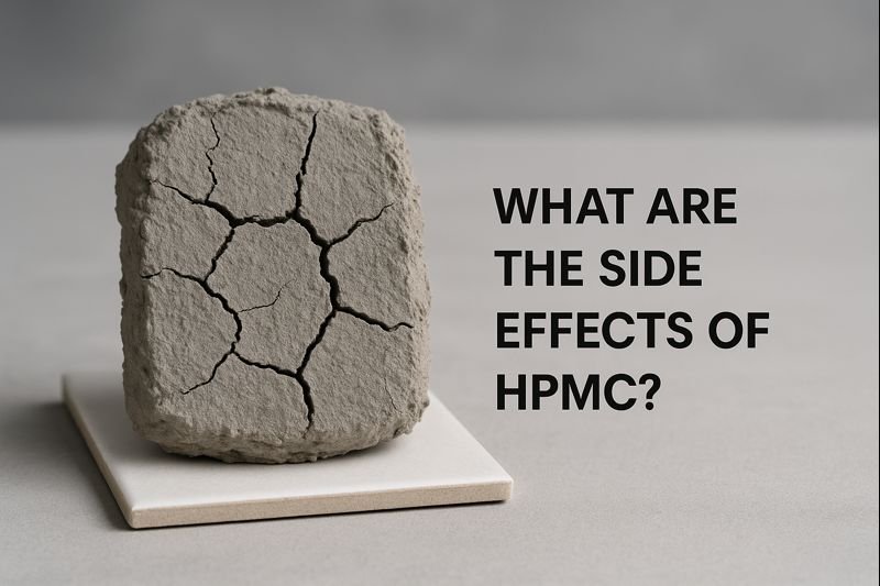 Mortar sample showing cracks from poor-quality HPMC