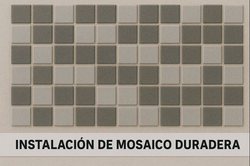 Instalación de mosaico duradera