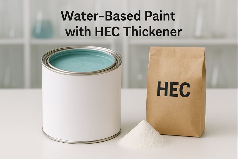 Hydroxyethyl Cellulose in Water-Based Paint Water based paint with HEC thickener