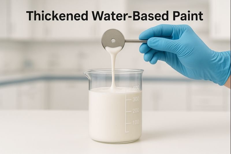 Thickened Water-Based Paint Viscosity measurement of thickened paint
