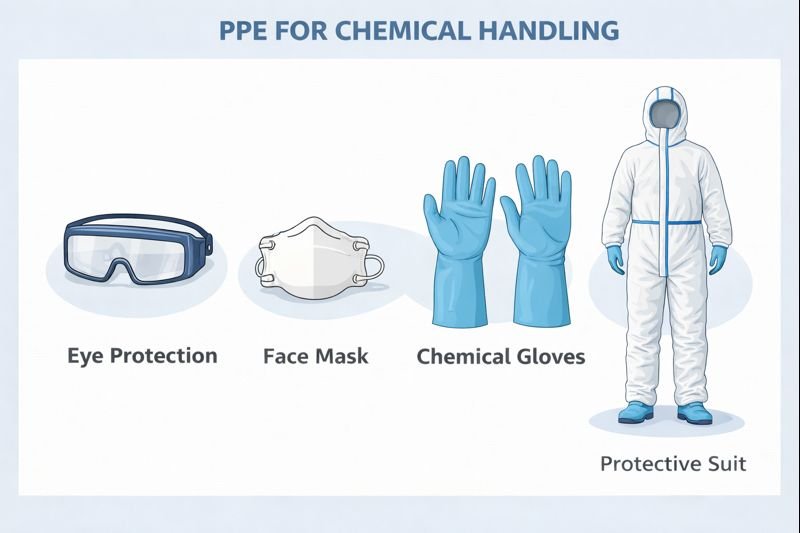 Required PPE for PVA2488 PPE for chemical handling