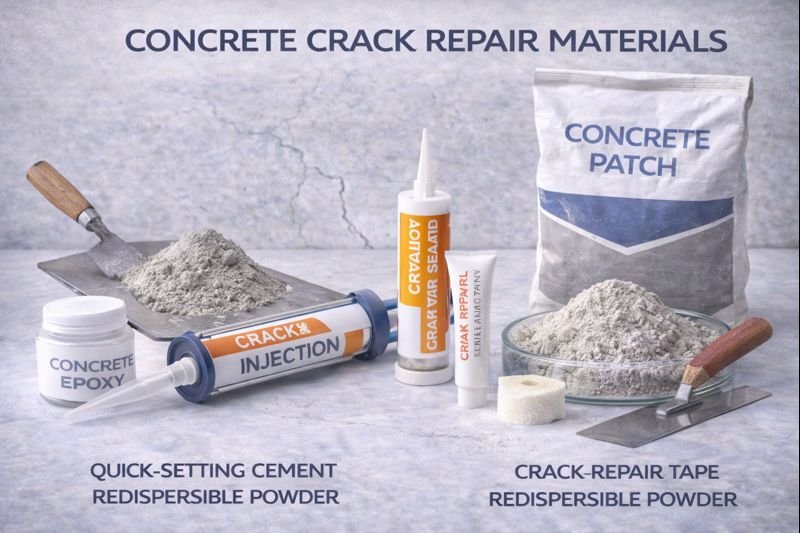 concrete crack repair materials