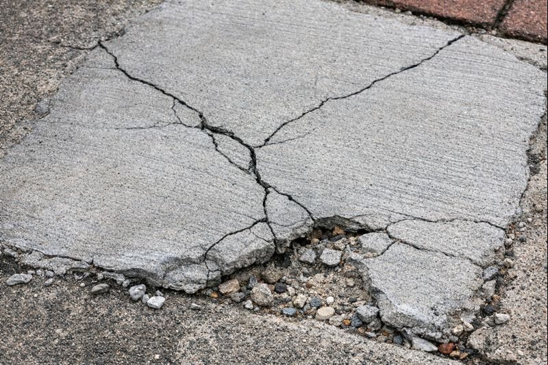 improper concrete repair