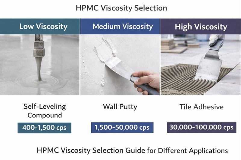 HPMC viscosity selection guide for different applications