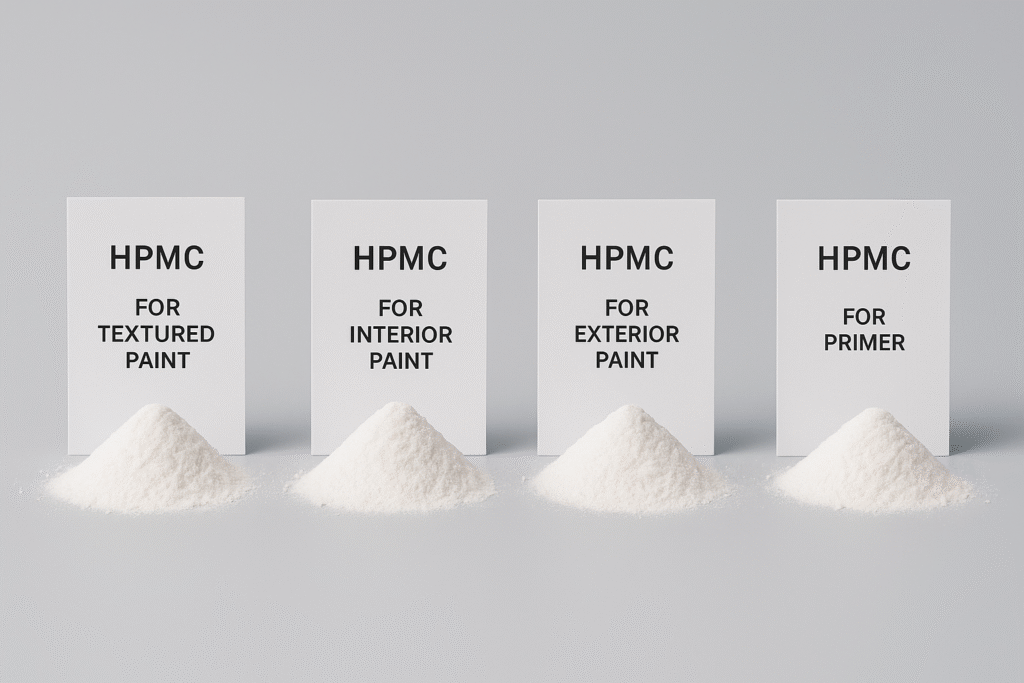 Various HPMC grades and their applications Different HPMC grades for paint applications