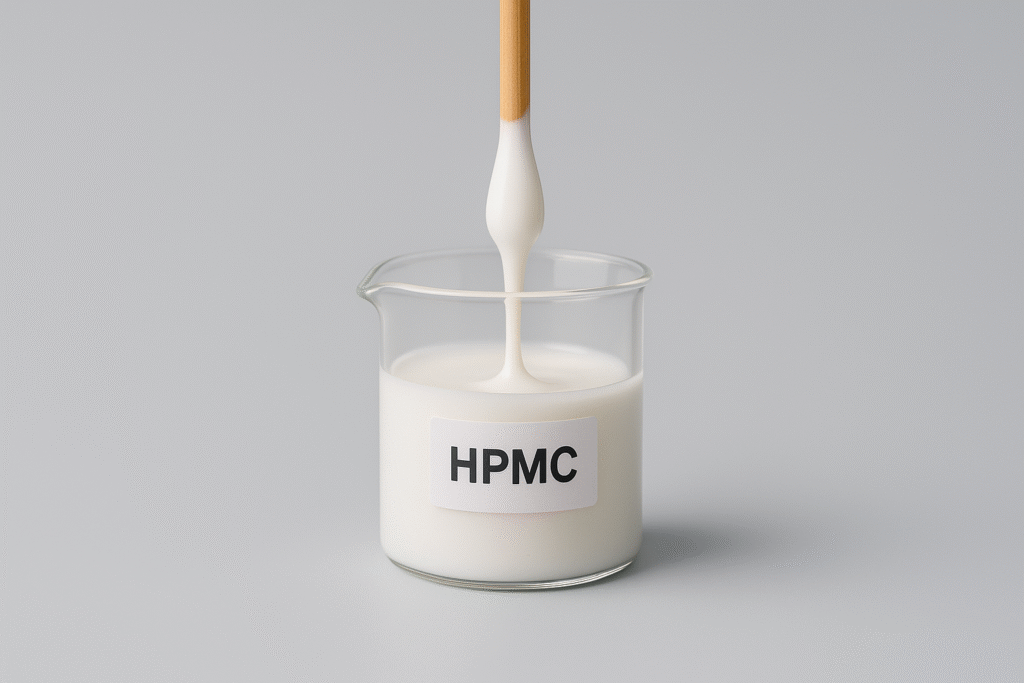 Demonstration of HPMC's effect on paint consistency HPMC function demonstration in paint