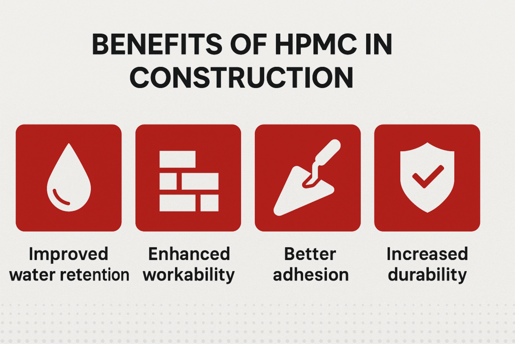 Multiple benefits of HPMC in construction materials Benefits of HPMC in construction