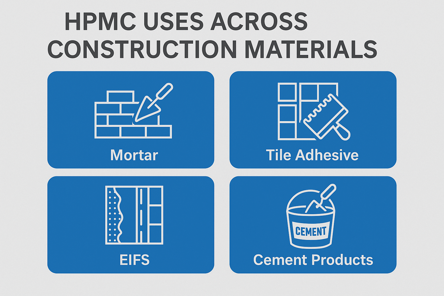 HPMC uses across construction materials HPMC construction applications