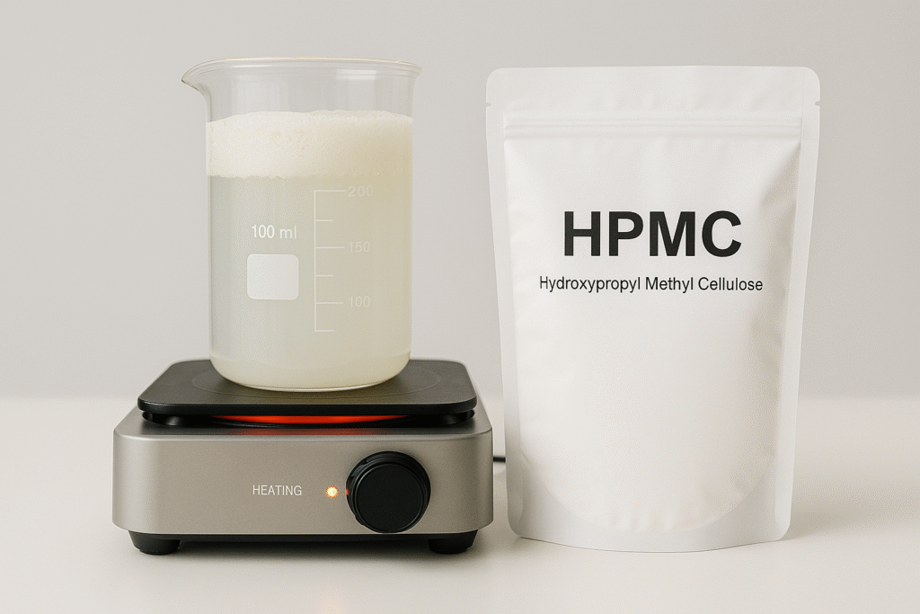 HPMC thermal gelation process HPMC gelation temperature visualization