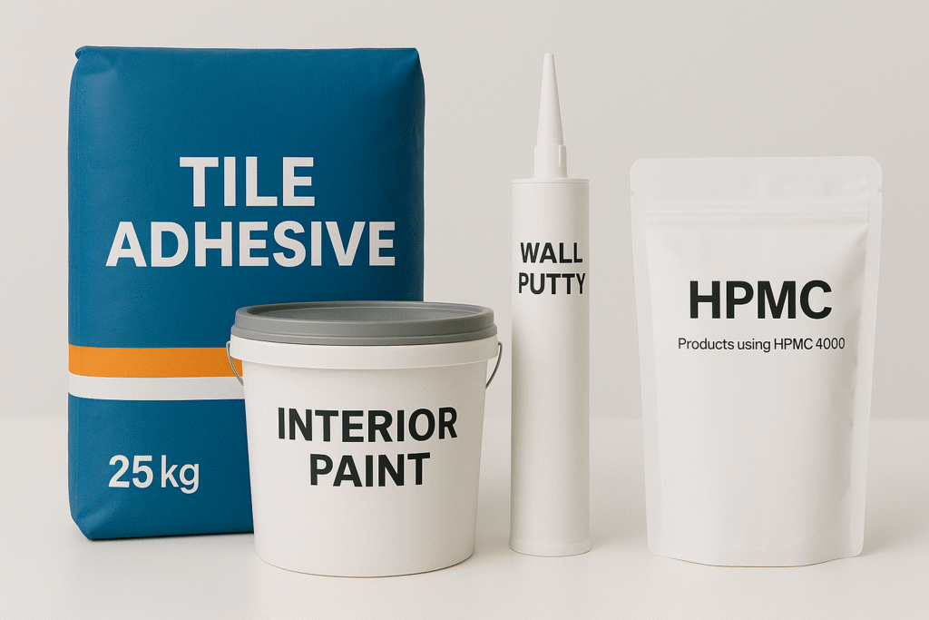 Products using HPMC 4000 HPMC 4000 application examples