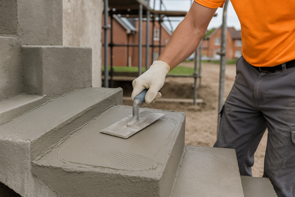 Professional cement application using HPMC-modified mixture Cement application with HPMC