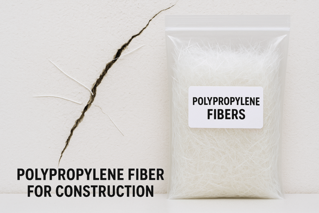 Polypropylene fibers preventing cracks in plaster Polypropylene fibers for construction