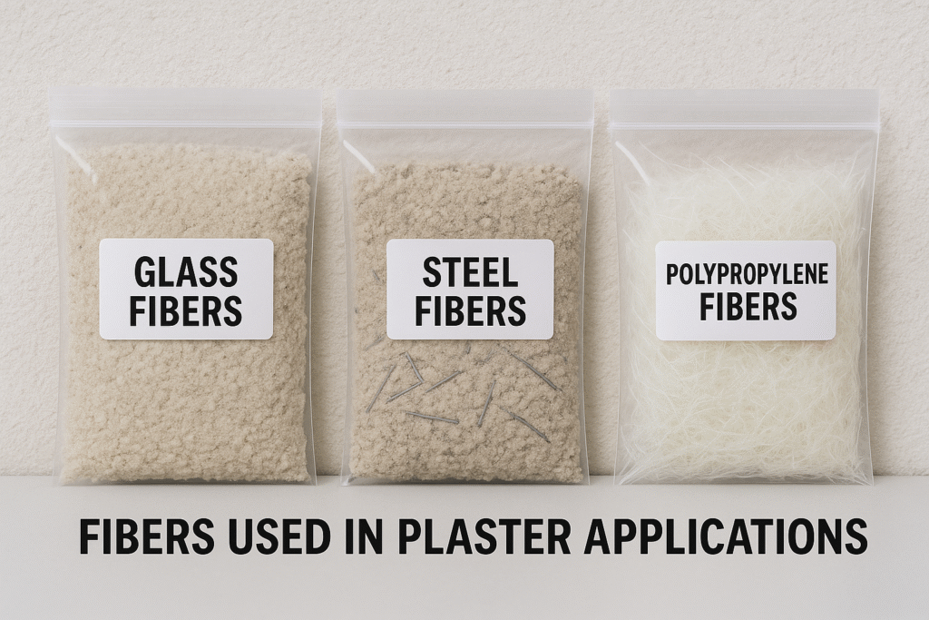 Different fibers used in plaster Fibers used in plaster applications