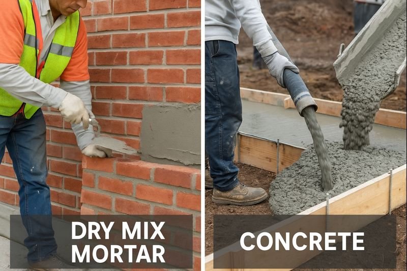Dry Mix Mortar VS Concrete