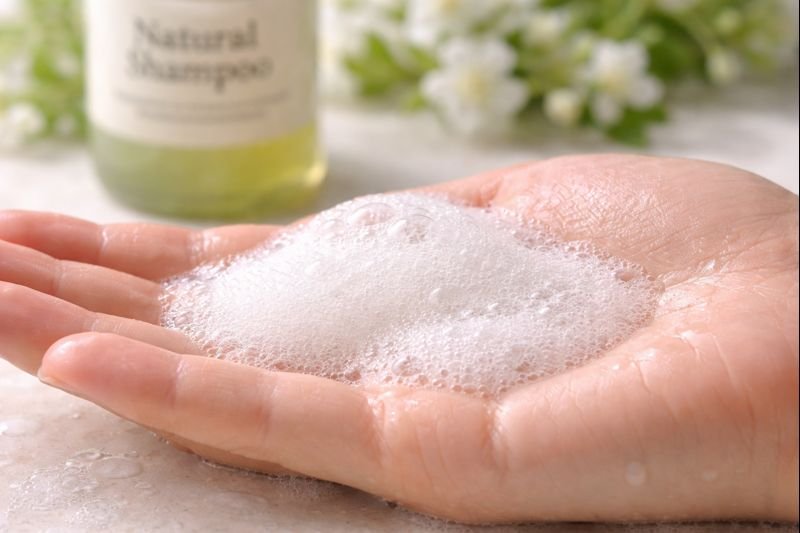 Natural sulfate-free shampoo