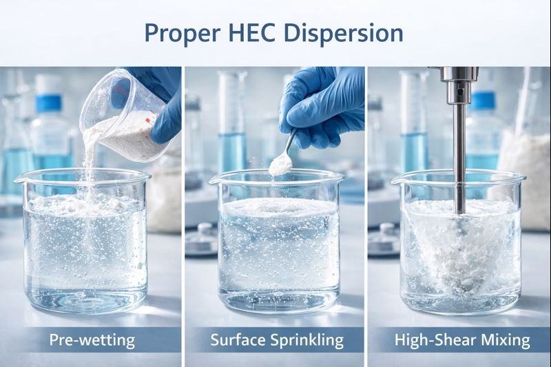 Proper HEC dispersion HEC dispersion techniques