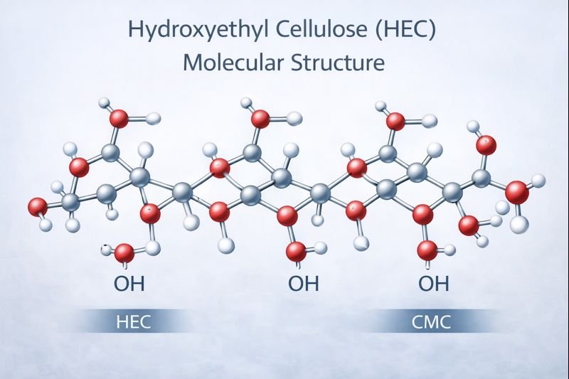 Hydroxyethyl cellulose molecular structure